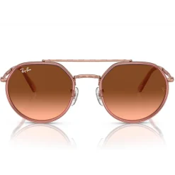 Lunettes Femme<Ray Ban Lunettes de soleil RB3765 Polished Copper Rose Gradient Brown