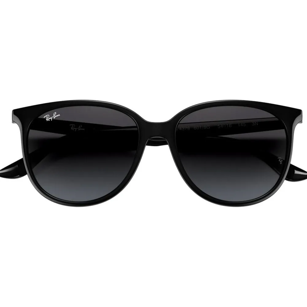 Outlet Lunettes de soleil RB4378 Polished Black Gradient Grey Femme Lunettes Femme