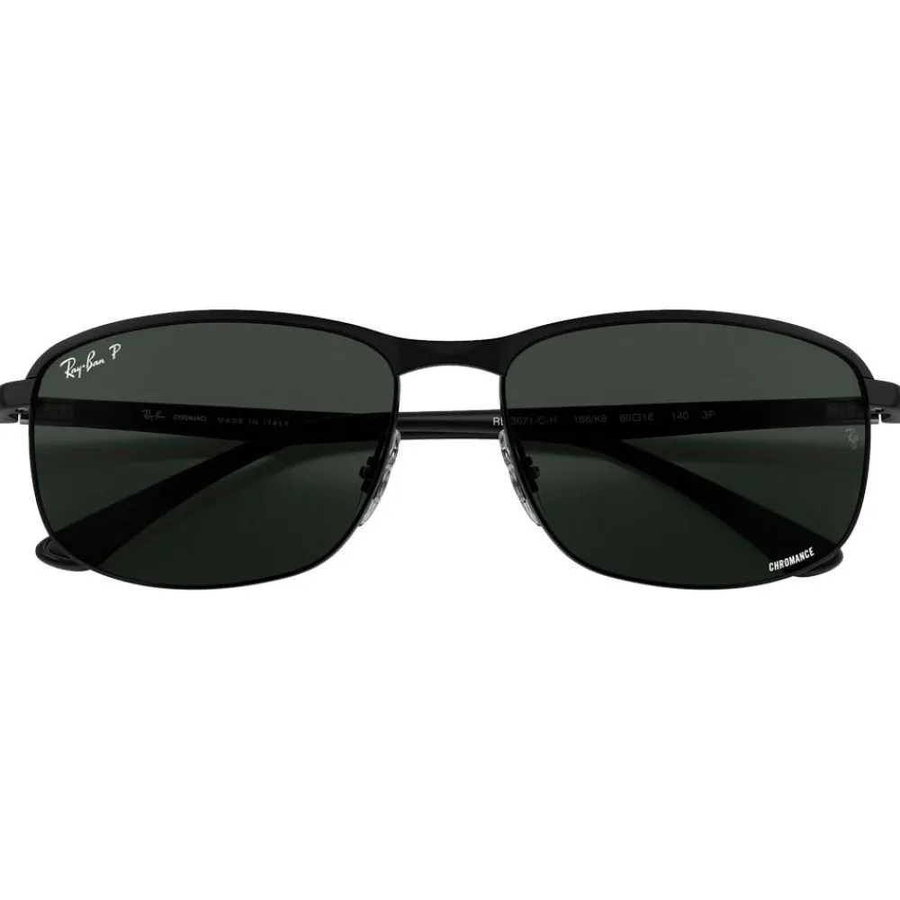 Lunettes Femme|Lunettes Polarisées<Ray Ban Lunettes de soleil RB3671CH Matte Black Chromance Dark Grey Polar