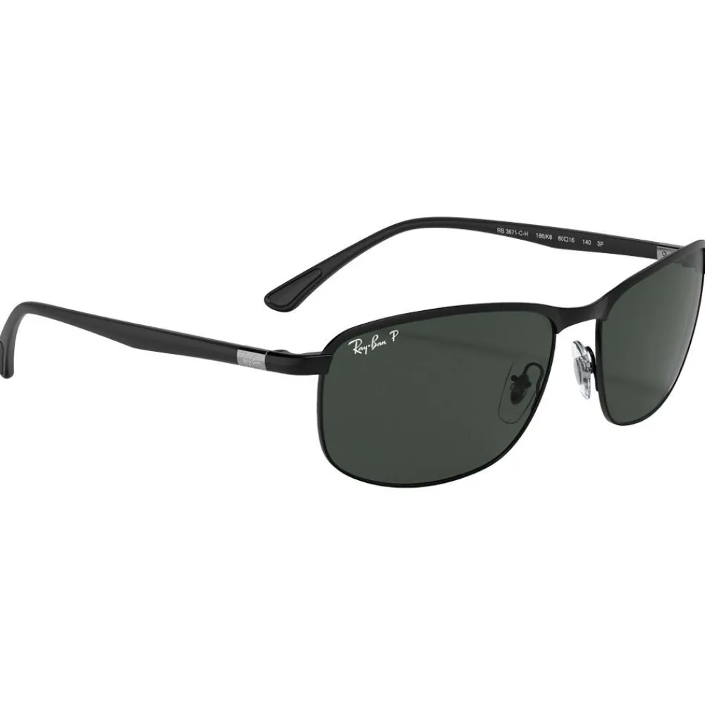 Lunettes Femme|Lunettes Polarisées<Ray Ban Lunettes de soleil RB3671CH Matte Black Chromance Dark Grey Polar