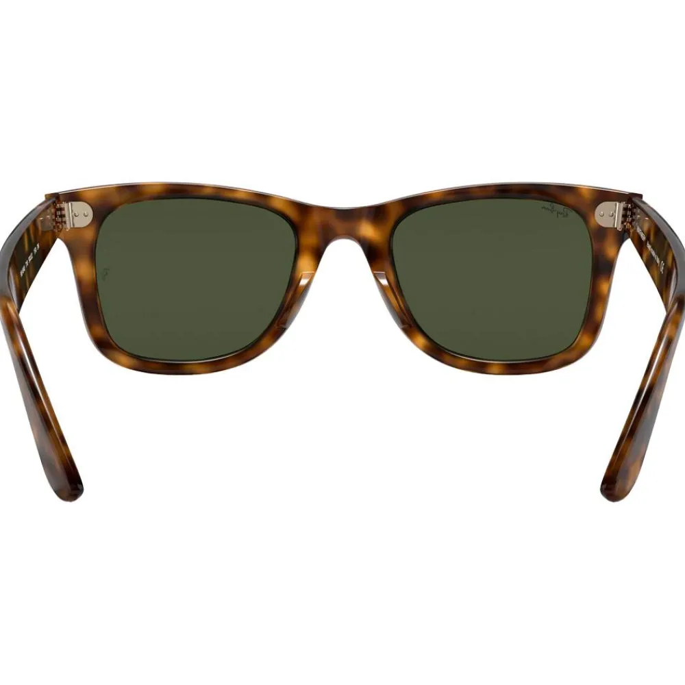 Sale Lunettes de soleil RB4340 Wayfarer Ease Polished Light Havana Green G-15 Femme Lunettes Femme|Lunettes Homme