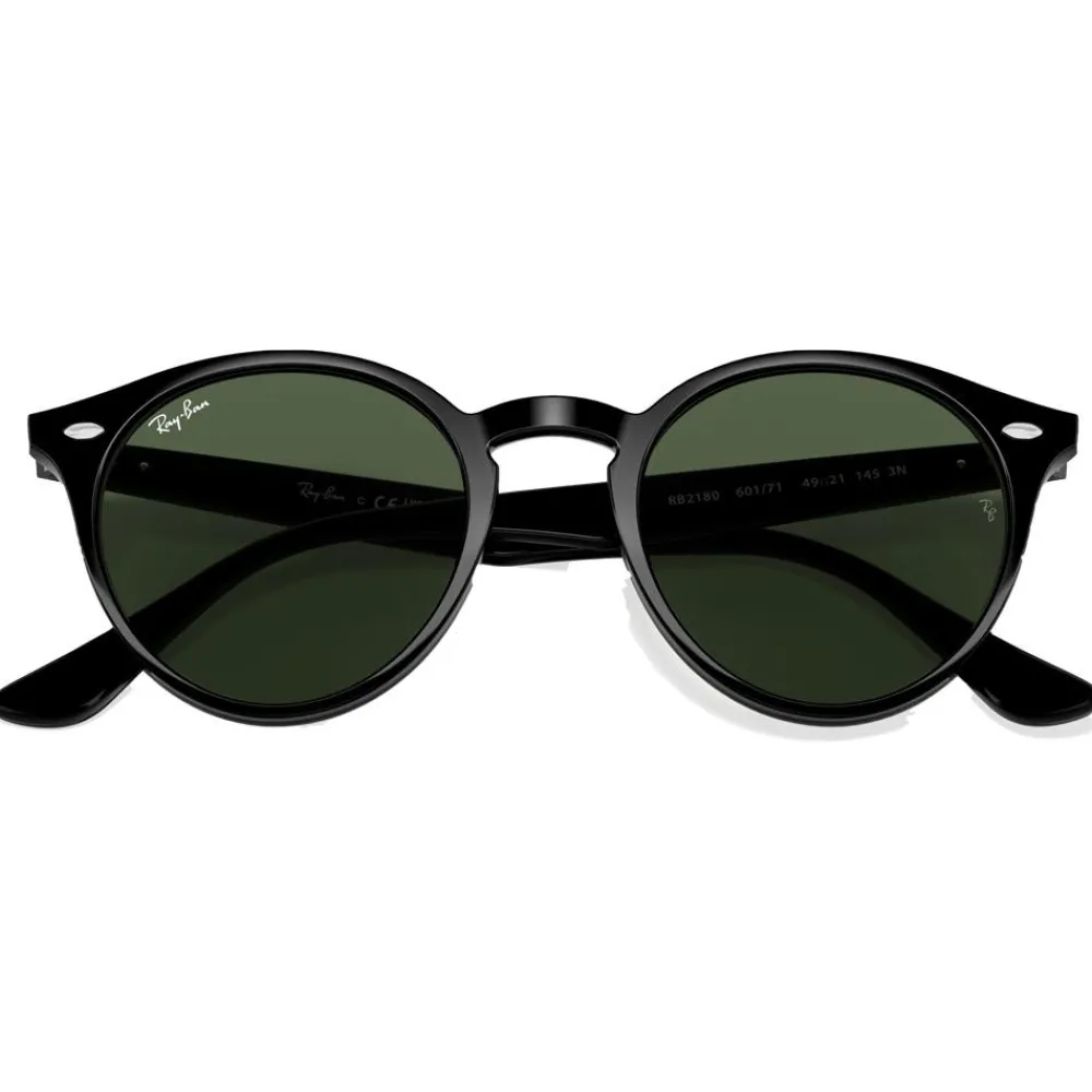 Lunettes Femme|Lunettes Femme<Ray Ban Lunettes de soleil RB2180 Polished Black Dark Green