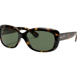 Best Lunettes de soleil RB4101 Jackie Ohh Polished Havana Light Green Femme Lunettes Femme