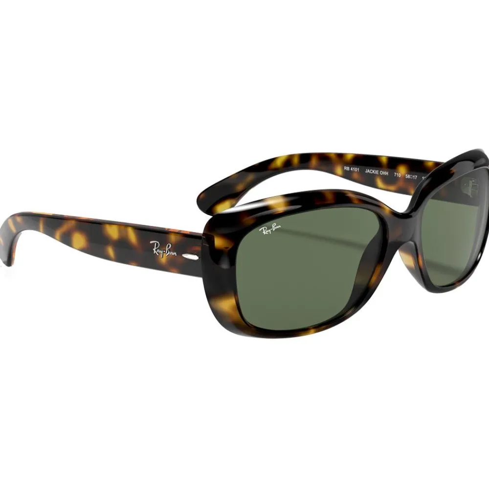 Best Lunettes de soleil RB4101 Jackie Ohh Polished Havana Light Green Femme Lunettes Femme