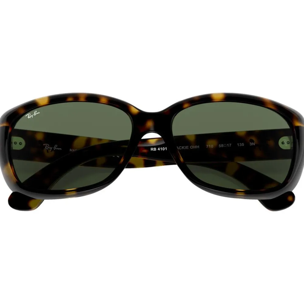 Best Lunettes de soleil RB4101 Jackie Ohh Polished Havana Light Green Femme Lunettes Femme