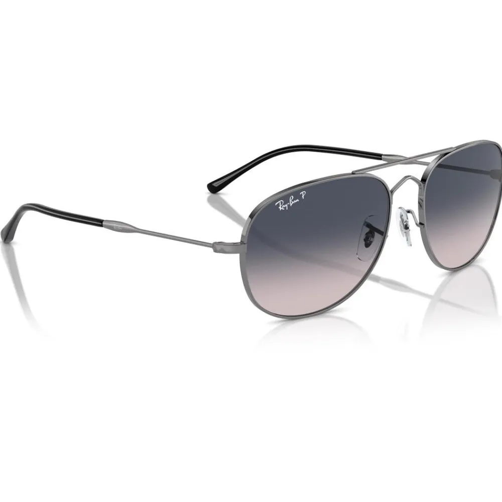 Lunettes Femme|Lunettes Polarisées<Ray Ban Lunettes de soleil RB3735 Bain Bridge Polished Gunmetal Polar Blue