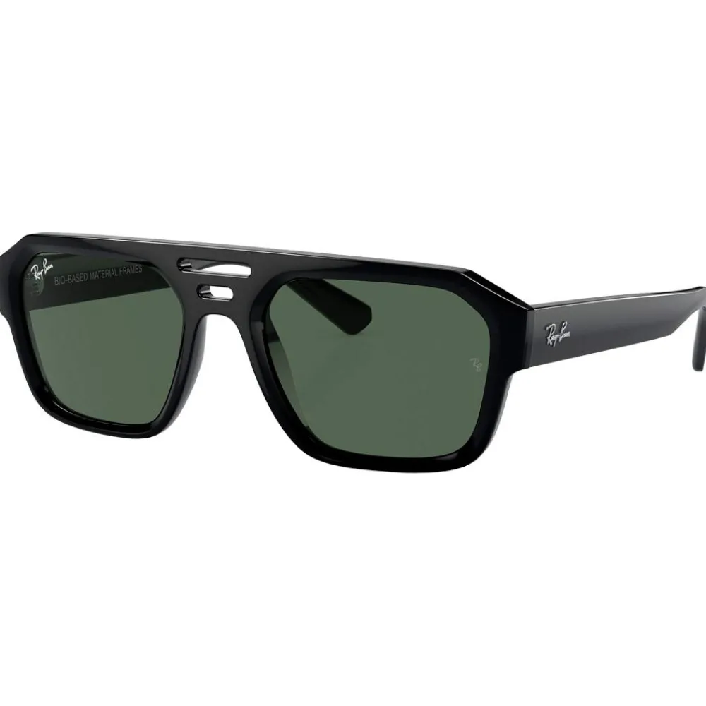 Lunettes de soleil RB4397 Corrigan Polished Black Green G-15 Femme Lunettes Femme