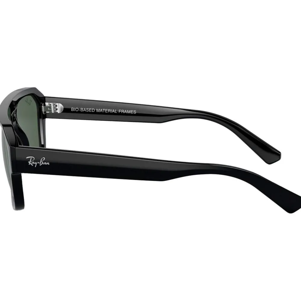 Lunettes de soleil RB4397 Corrigan Polished Black Green G-15 Femme Lunettes Femme
