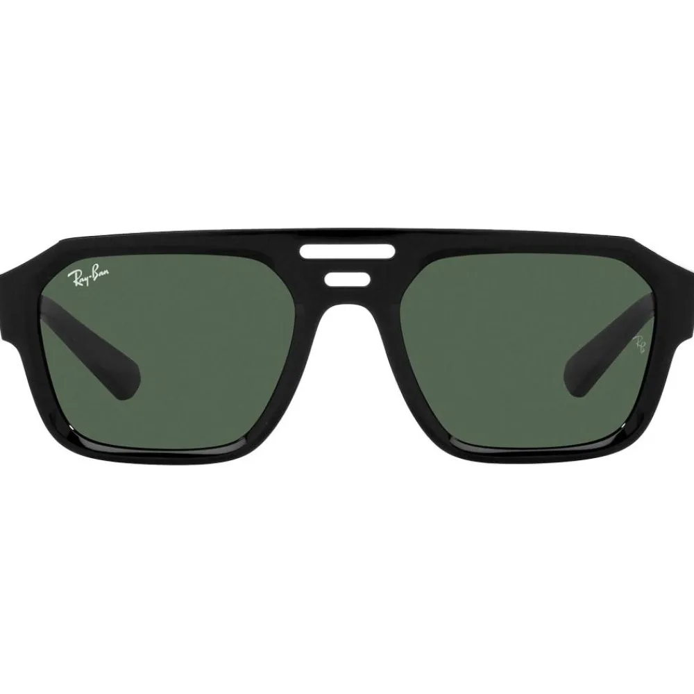 Lunettes de soleil RB4397 Corrigan Polished Black Green G-15 Femme Lunettes Femme