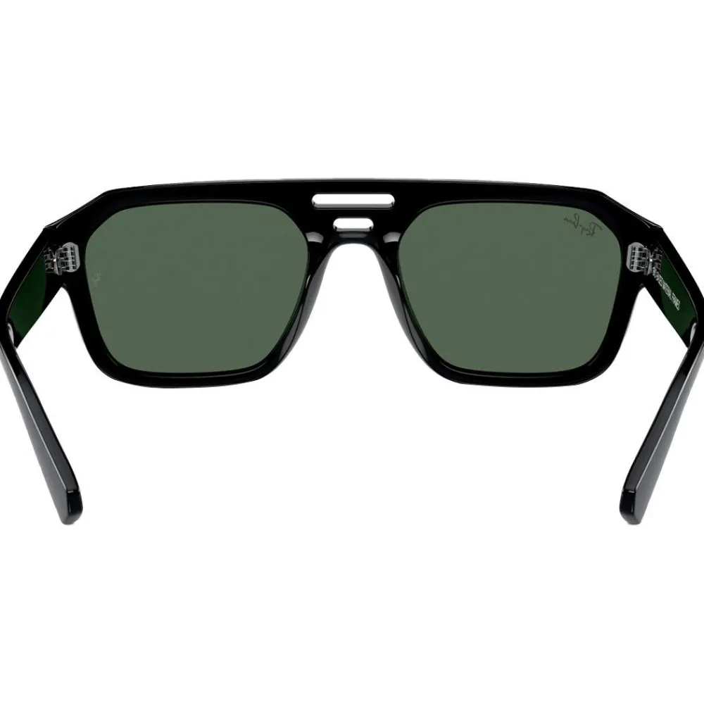 Lunettes de soleil RB4397 Corrigan Polished Black Green G-15 Femme Lunettes Femme