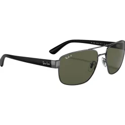 Best Lunettes de soleil RB3663 Polished Gunmetal Green G-15 Polar Femme Lunettes Femme|Lunettes Polarisées