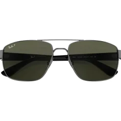 Best Lunettes de soleil RB3663 Polished Gunmetal Green G-15 Polar Femme Lunettes Femme|Lunettes Polarisées
