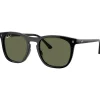 Lunettes Femme|Lunettes Polarisées<Ray Ban Lunettes de soleil RB2210 Polished Black Polar Green
