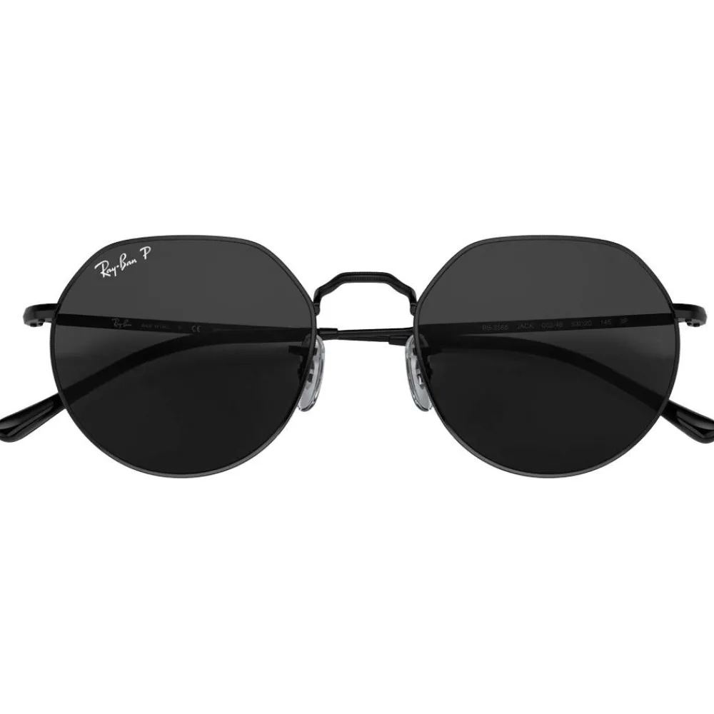 Best Lunettes de soleil RB3565 Jack Polished Black Polar Black Femme Lunettes Femme|Lunettes Polarisées