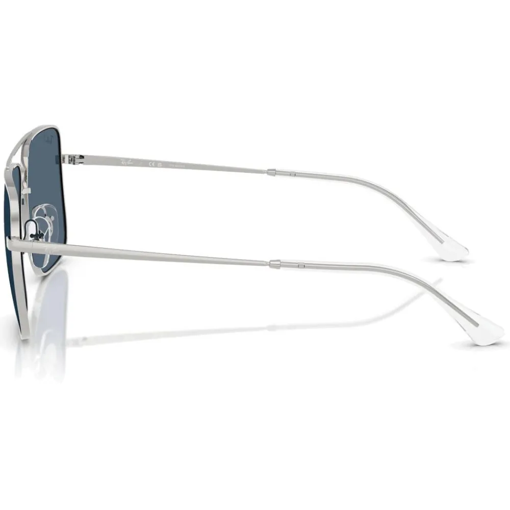 Outlet Lunettes de soleil RB3758 Ari Polished Silver Polar Blue Femme Lunettes Femme|Lunettes Polarisées