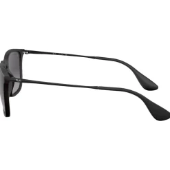 Lunettes Femme<Ray Ban Lunettes de soleil RB4187 Chris Matte Rubber Black Dark Grey Gradient