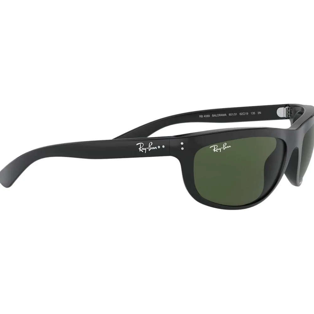 New Lunettes de soleil RB4089 Balorama Polished Black Green G-15 Femme Lunettes Femme