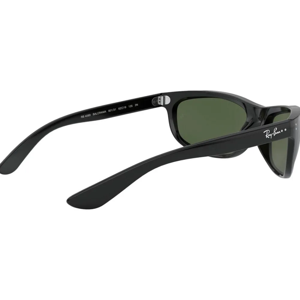 New Lunettes de soleil RB4089 Balorama Polished Black Green G-15 Femme Lunettes Femme