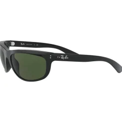 New Lunettes de soleil RB4089 Balorama Polished Black Green G-15 Femme Lunettes Femme