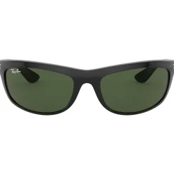 New Lunettes de soleil RB4089 Balorama Polished Black Green G-15 Femme Lunettes Femme