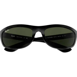 New Lunettes de soleil RB4089 Balorama Polished Black Green G-15 Femme Lunettes Femme