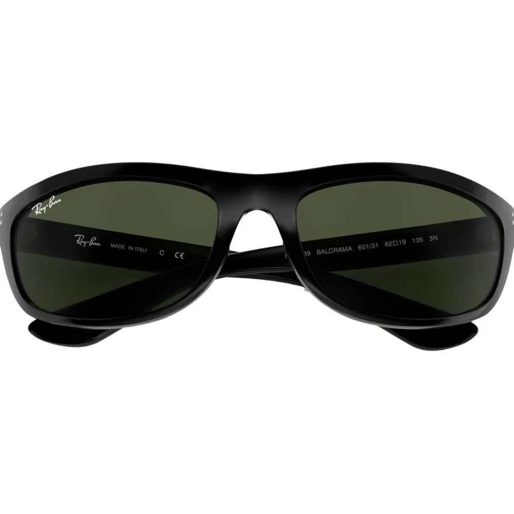 New Lunettes de soleil RB4089 Balorama Polished Black Green G-15 Femme Lunettes Femme