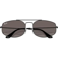 Lunettes Femme<Ray Ban Lunettes de soleil RB3845 Explorer V Polished Black Dark Grey