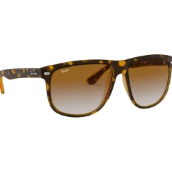 Lunettes Femme<Ray Ban Lunettes de soleil RB4147 Boyfriend Polished Light Havana Gradient Light Brown