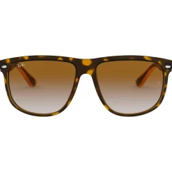 Lunettes Femme<Ray Ban Lunettes de soleil RB4147 Boyfriend Polished Light Havana Gradient Light Brown