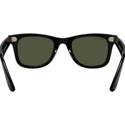 Lunettes Femme<Ray Ban Lunettes de soleil RB4340 Wayfarer Ease Polished Black Green G-15