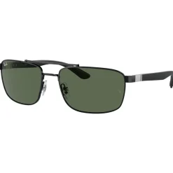Hot Lunettes de soleil RB3737 Polished Black Dark Green Femme Lunettes Femme