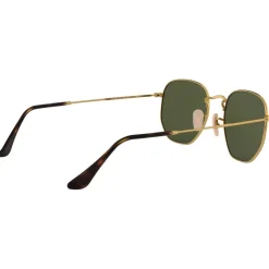 Best Lunettes de soleil RB3548N Hexagonal Flat Polished Gold Polar Green Femme Lunettes Polarisées|Lunettes Femme