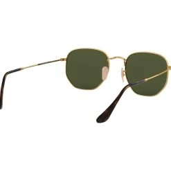 Best Lunettes de soleil RB3548N Hexagonal Flat Polished Gold Polar Green Femme Lunettes Polarisées|Lunettes Femme