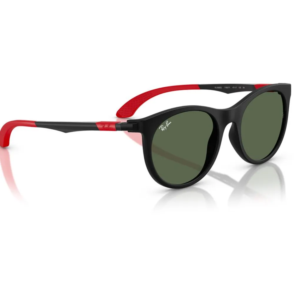 Sale Lunettes de soleil RB9082S Kids Mat Black Dark Green Enfant Lunettes Enfant