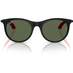 Sale Lunettes de soleil RB9082S Kids Mat Black Dark Green Enfant Lunettes Enfant
