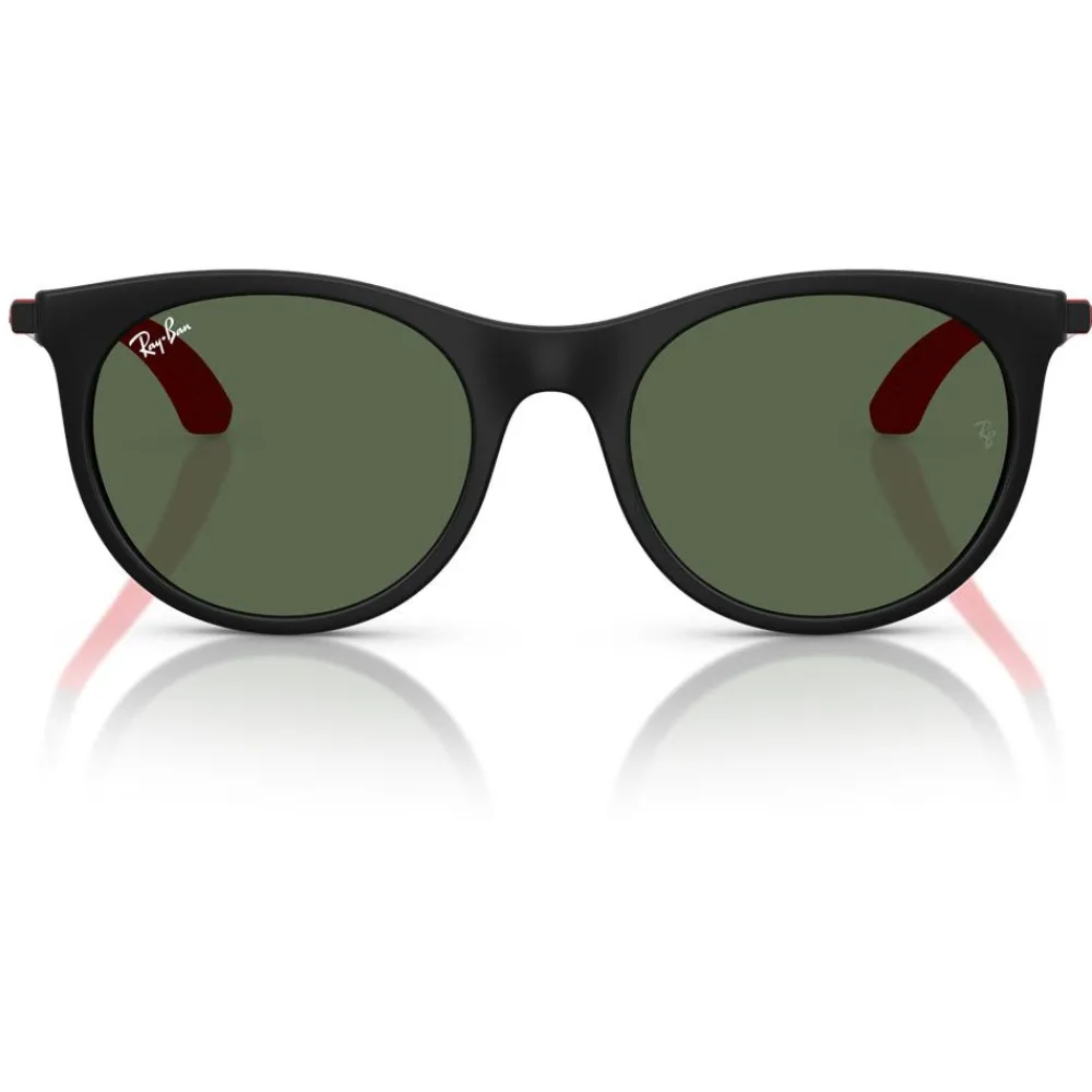 Sale Lunettes de soleil RB9082S Kids Mat Black Dark Green Enfant Lunettes Enfant
