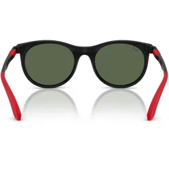 Sale Lunettes de soleil RB9082S Kids Mat Black Dark Green Enfant Lunettes Enfant