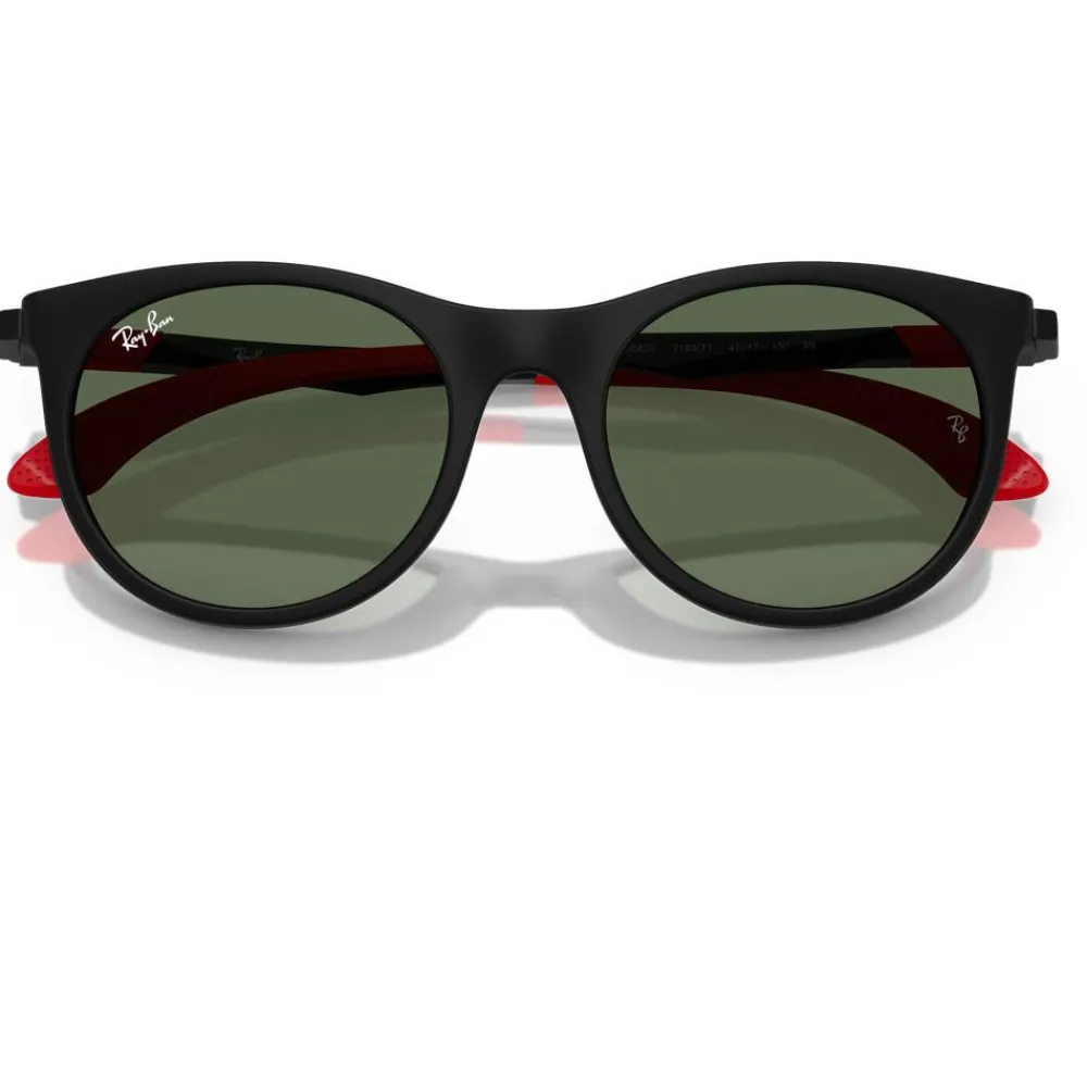 Sale Lunettes de soleil RB9082S Kids Mat Black Dark Green Enfant Lunettes Enfant