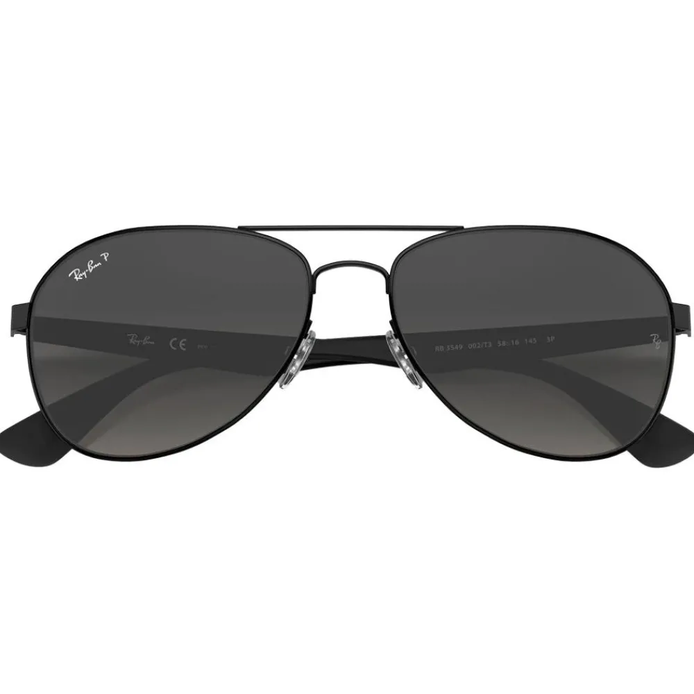 Lunettes Femme|Lunettes Polarisées<Ray Ban Lunettes de soleil RB3549 Polished Black Grey Polar