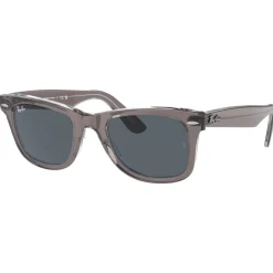 Lunettes Femme<Ray Ban Lunettes de soleil RB2140 Original Wayfarer Classic Polished Grey Transparent Blue