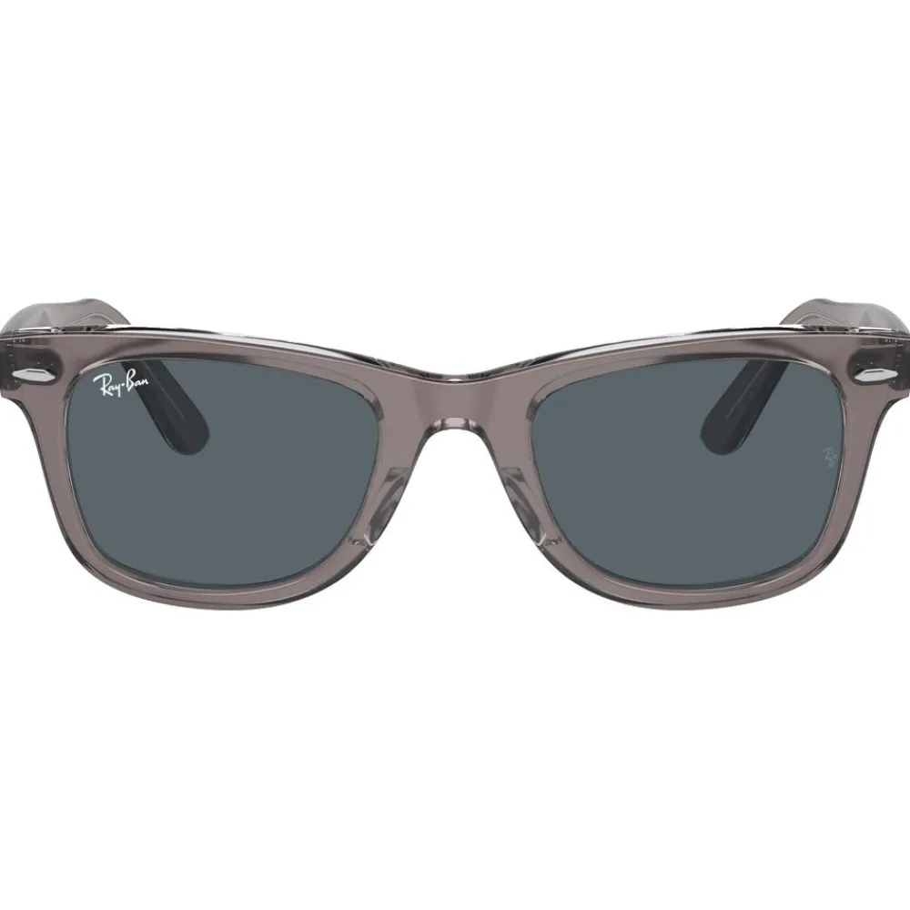 Lunettes Femme<Ray Ban Lunettes de soleil RB2140 Original Wayfarer Classic Polished Grey Transparent Blue