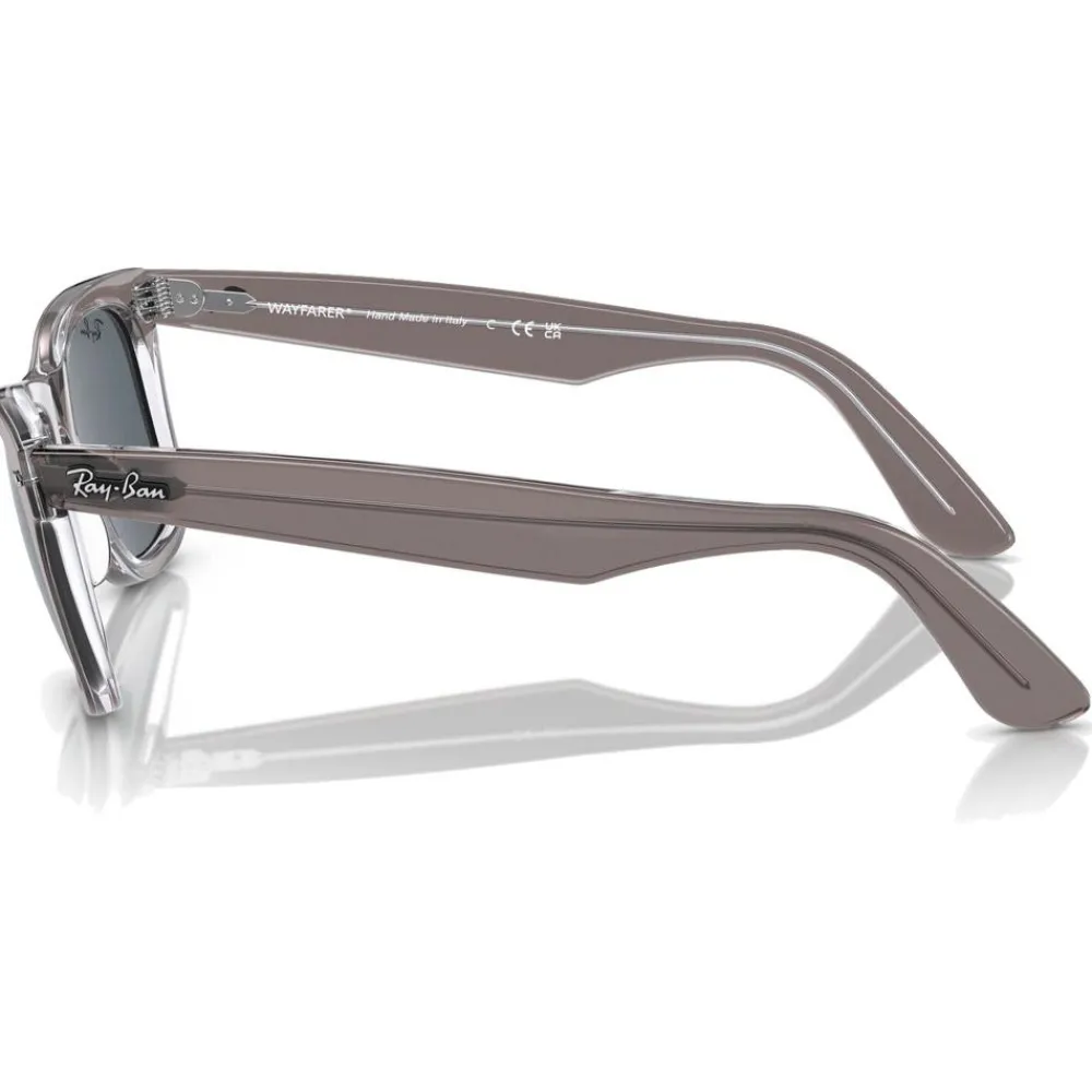 Lunettes Femme<Ray Ban Lunettes de soleil RB2140 Original Wayfarer Classic Polished Grey Transparent Blue