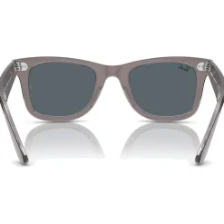 Lunettes Femme<Ray Ban Lunettes de soleil RB2140 Original Wayfarer Classic Polished Grey Transparent Blue