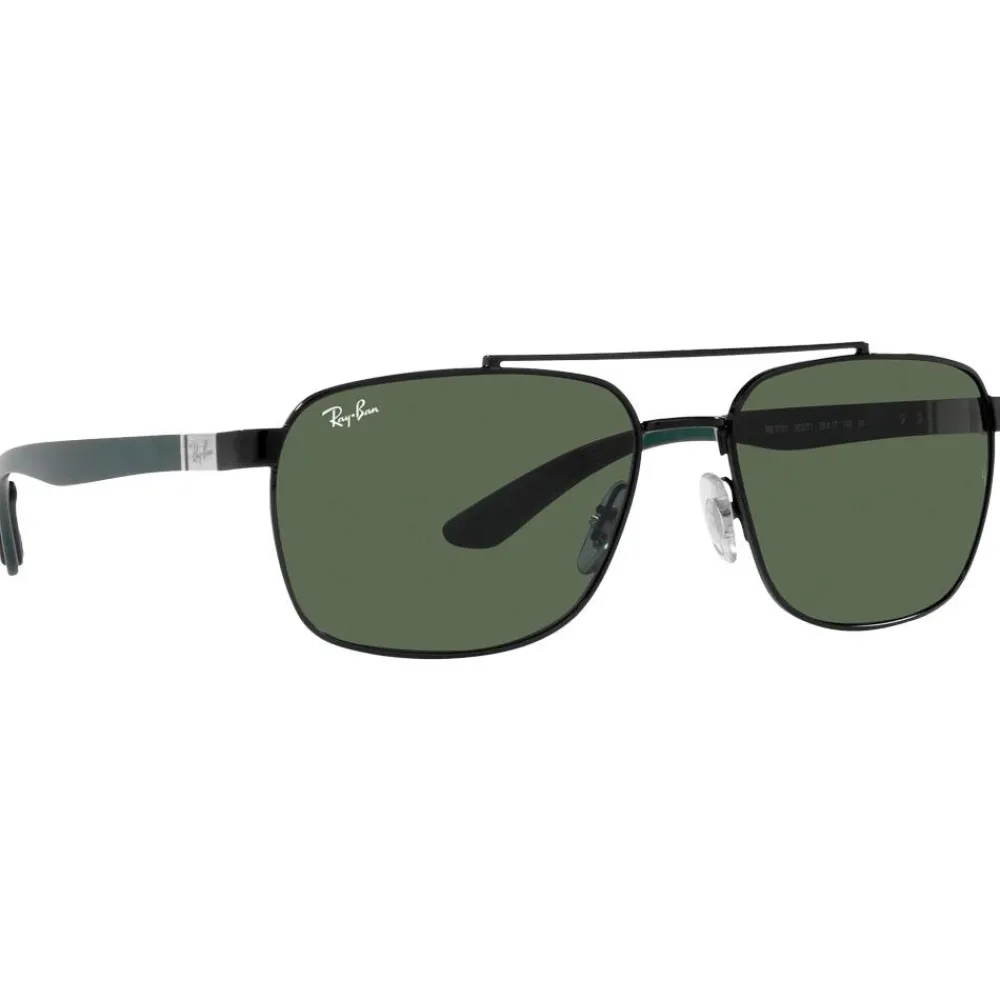 Discount Lunettes de soleil RB3701 Polished Black Green G-15 Femme Lunettes Femme|Lunettes Polarisées