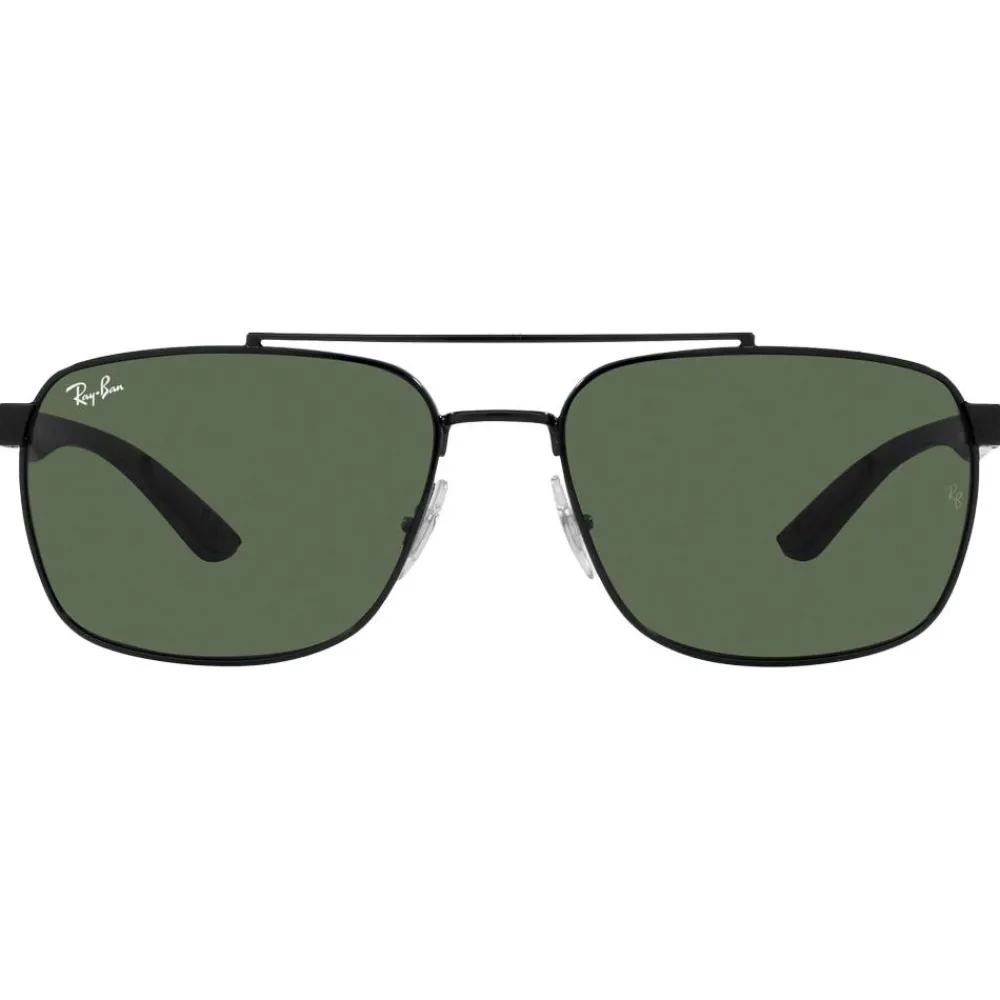 Discount Lunettes de soleil RB3701 Polished Black Green G-15 Femme Lunettes Femme|Lunettes Polarisées