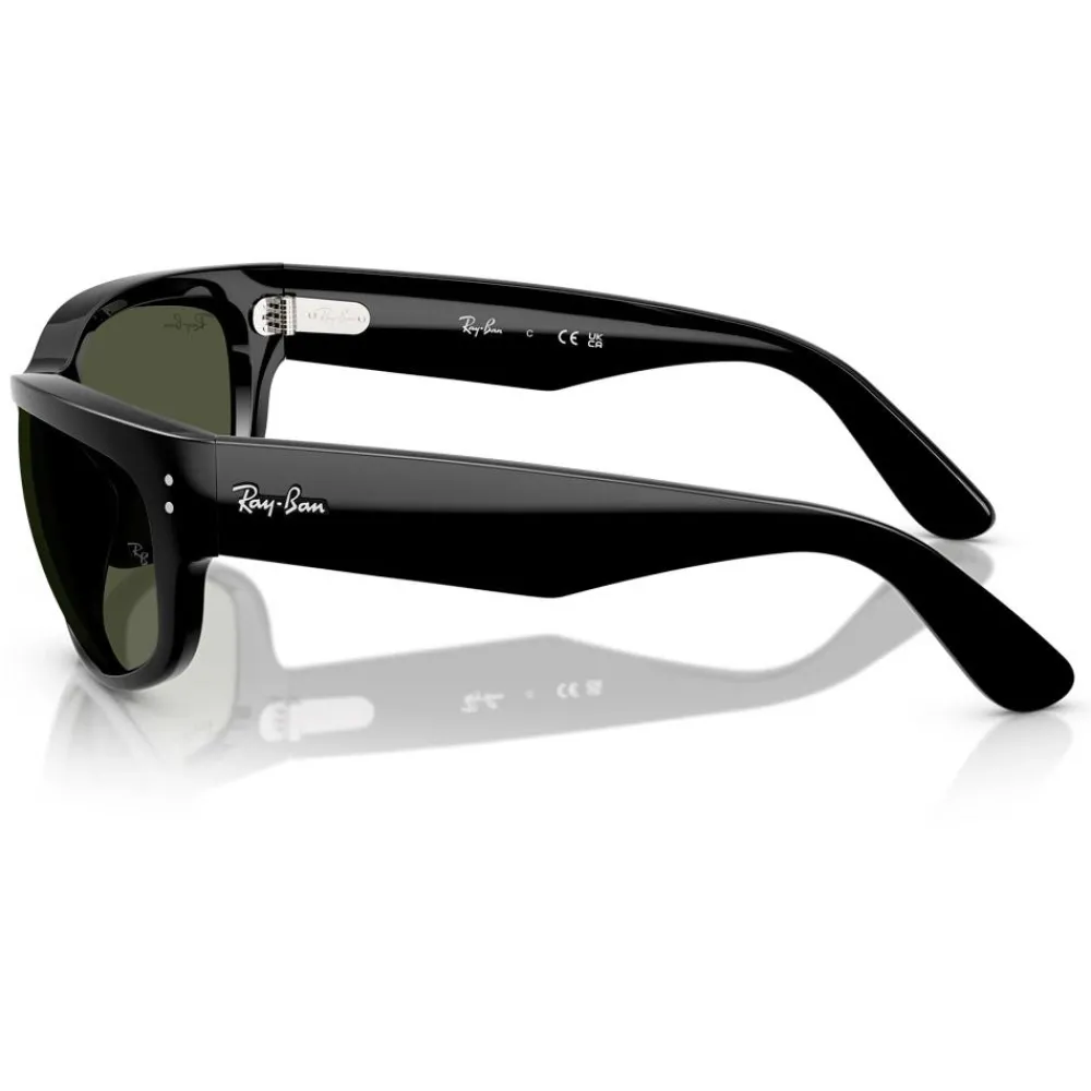 Clearance Lunettes de soleil RB2289 Mega Balorama Polished Black Green G-15 Femme Lunettes Femme|Lunettes Homme