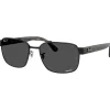 Lunettes Femme|Lunettes Polarisées<Ray Ban Lunettes de soleil RB3751CH Polished Black Chromance Dark Grey Polar