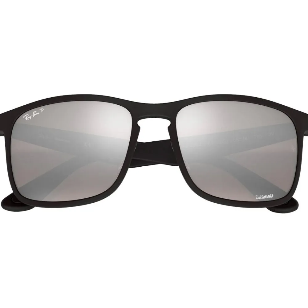 Lunettes Polarisées|Lunettes Femme<Ray Ban Lunettes de soleil RB4264 Matte Black Chromance Silver Polar