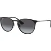 Sale Lunettes de soleil RB3539 Erika Metal Polished Black Dark Grey Gradient Femme Lunettes Femme