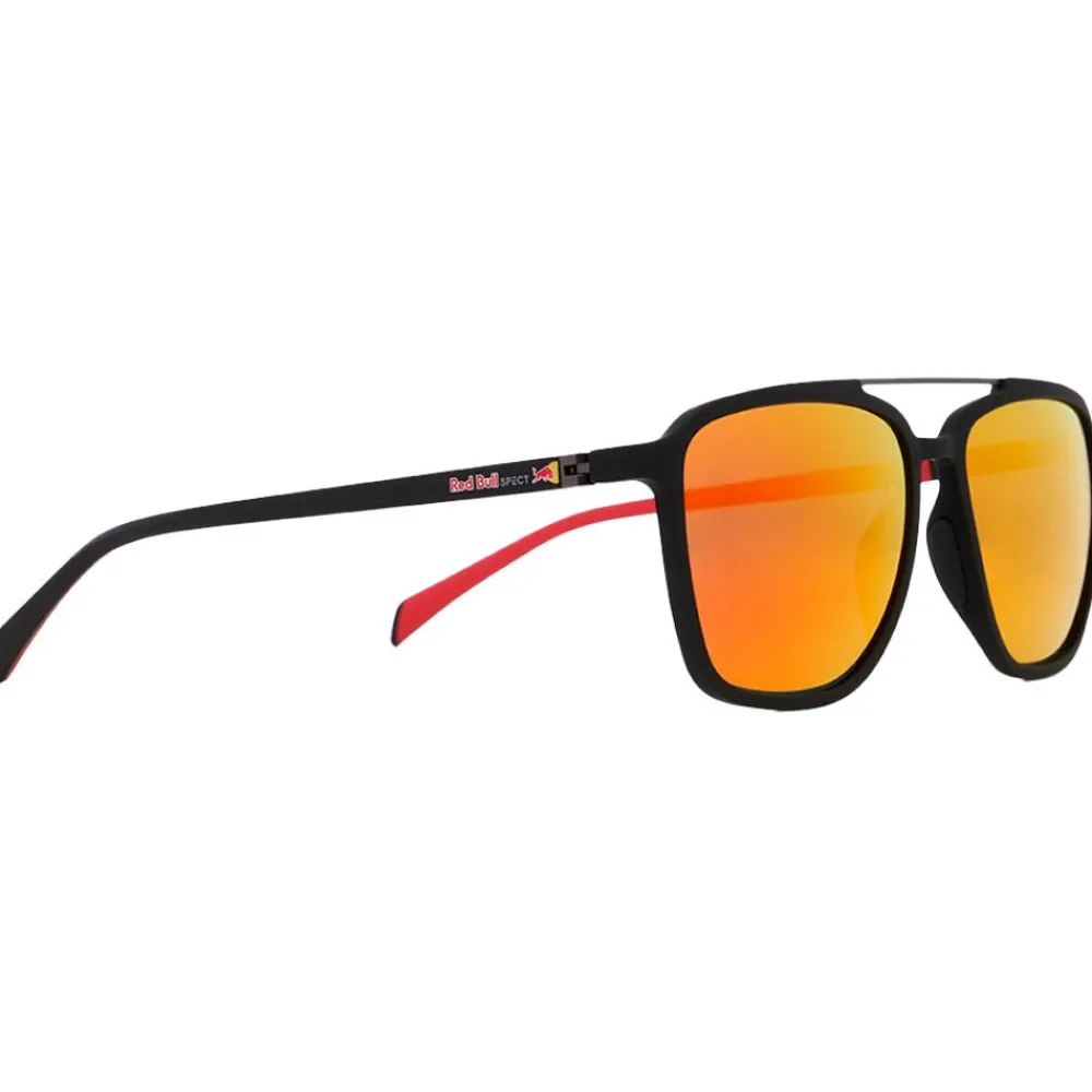 Lunettes Femme|Lunettes Polarisées<Red Bull Spect Lunettes de soleil Redps Square Soft Touch Black Brown Red Mirror Polarized
